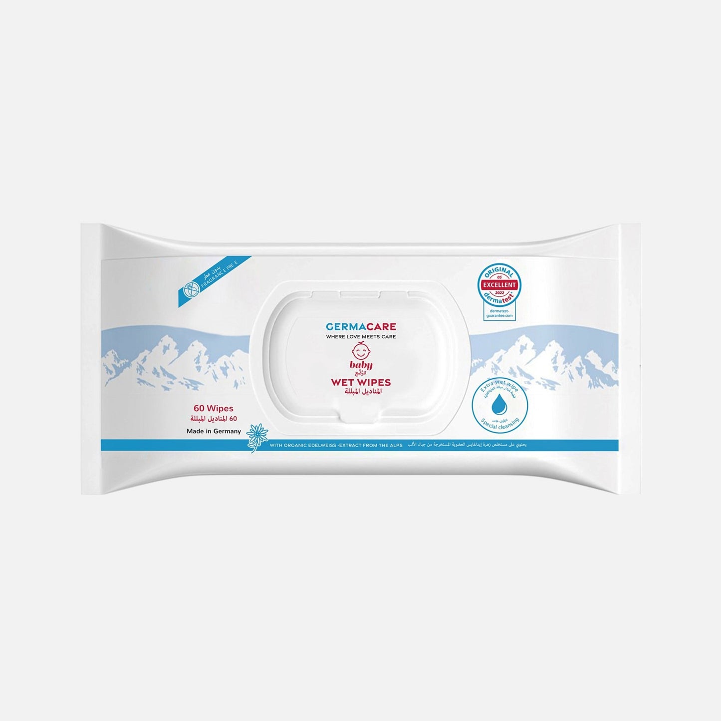 GermaCare Baby Wipes 60 sheets - GermaCare UAE